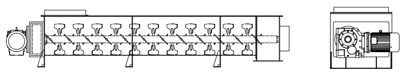 DJHX單軸連續式混合機(圖5) 犁刀混合機